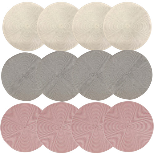 Table place mats - large, round