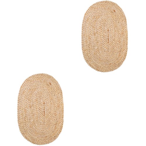 2pcs large woven placemats - 2pcs,
