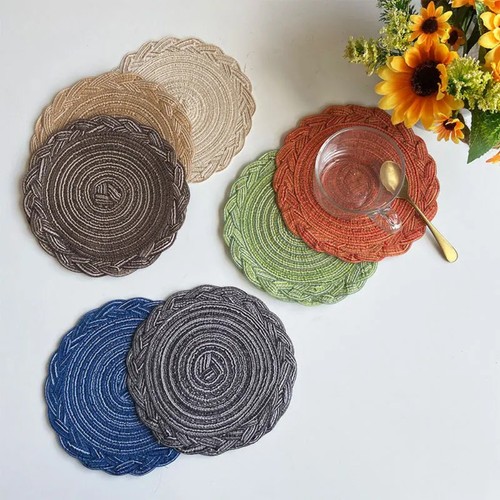 Woven table place mats - place, large