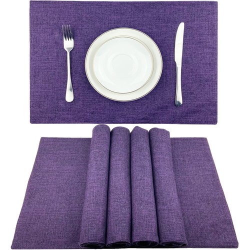 Cloth placemats set heat - of,