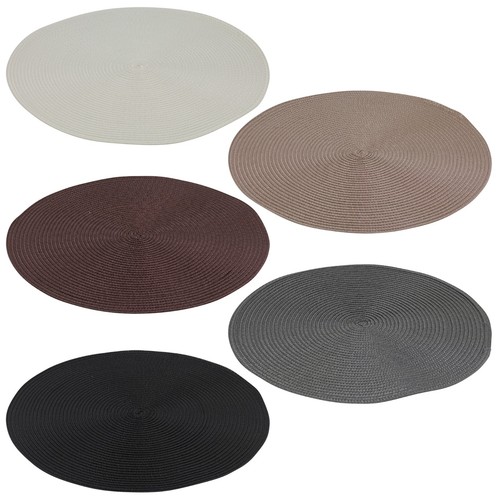Round woven table placemats - woven,