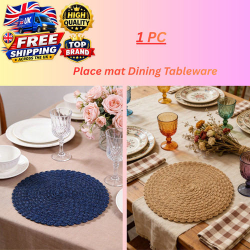 Woven table place mats large - table,
