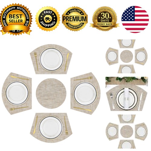 Wedge shape placemats - set, 5