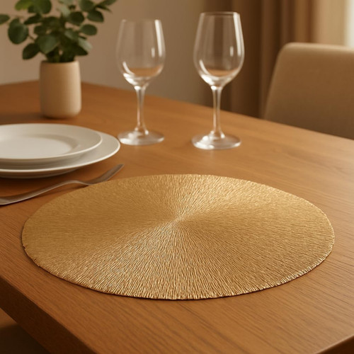 Christmas gold placemat - gold,