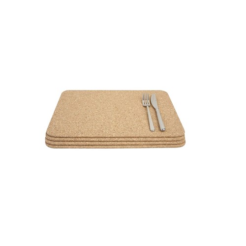 Cork placemats set large - 4,