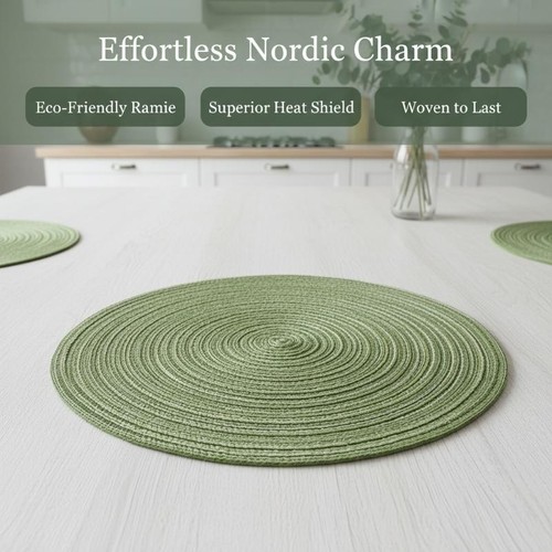 Woven table place mats large - place,