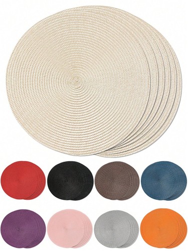 Pcs round woven - pcs, placemats