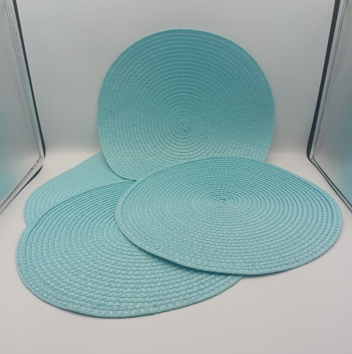 Four woven table place mats - place,