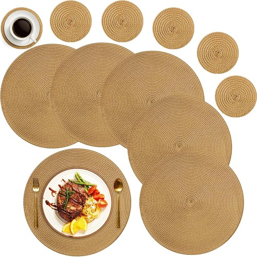 Woven table place mats large - woven,