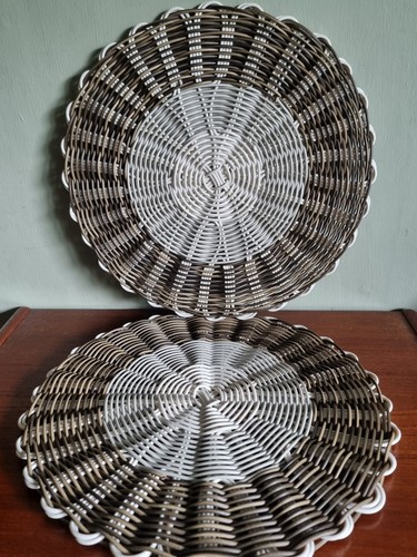Large vintage plastic woven - vintage,