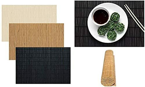 Bamboo placemats table - x,
