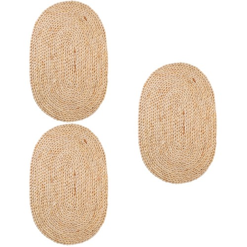 3pcs large woven placemats - large,